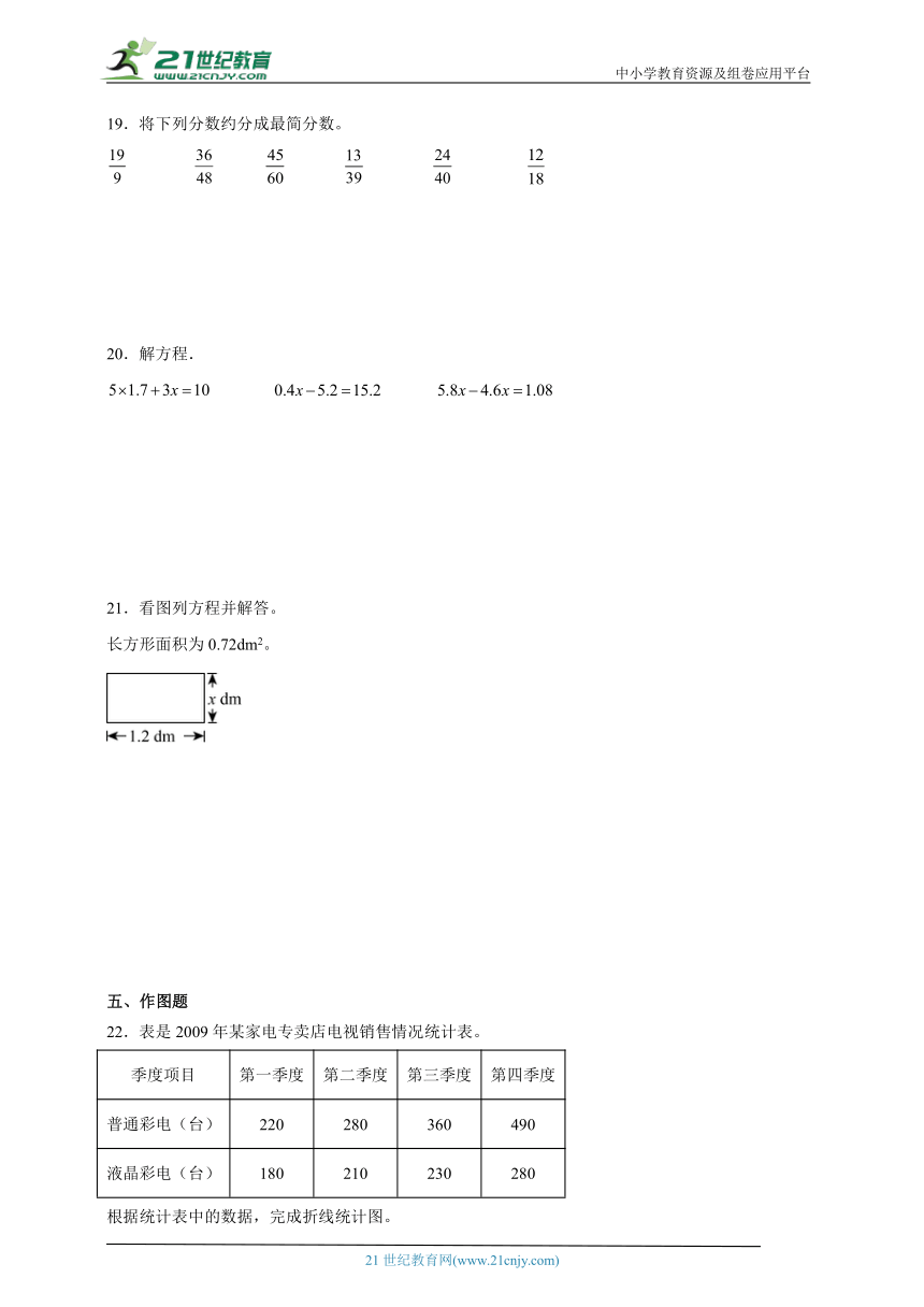 期中培优卷（第1-4单元）（试题）2023-2024学年数学五年级下册苏教版（含解析）