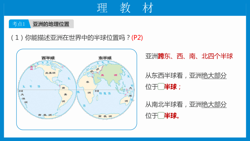 七下： 亚洲（一轮复习课件38张）（人教版）