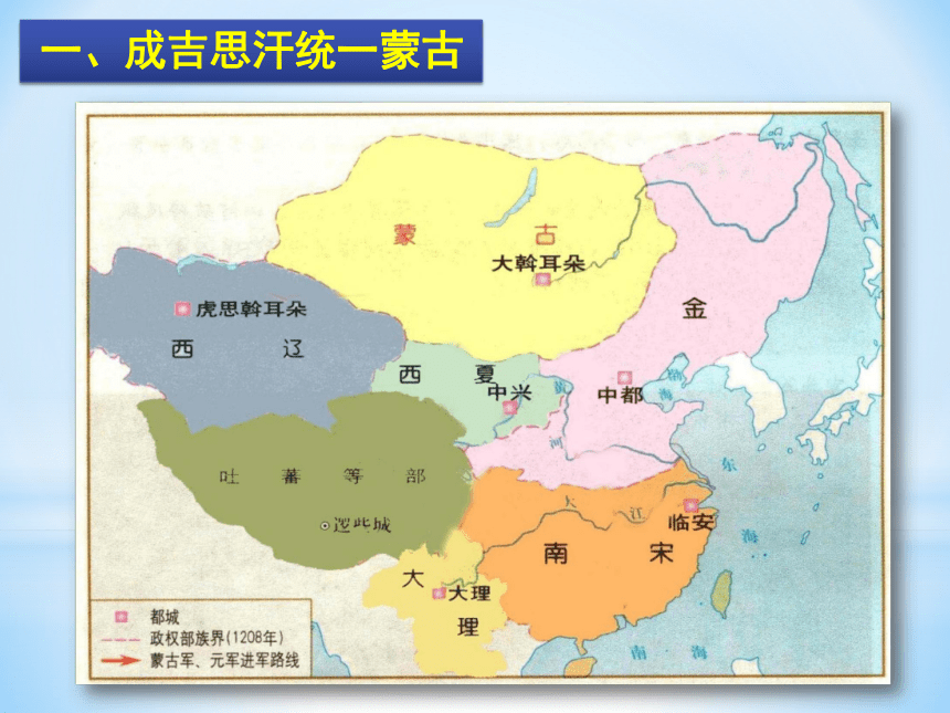 人教部编版历史七年级下册课件第二单元第10课 蒙古族的兴起与元朝的建立(共28张PPT)