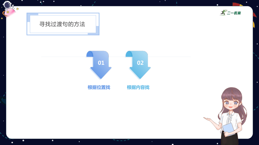 统编版语文四年级下册暑假阅读技法一：寻找过渡句，体会其在文中的作用  课件