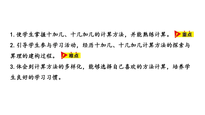 冀教版数学一年级上册第8单元 十加几、十几加几课件（20张PPT)