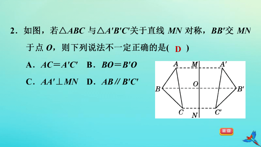 沪科版八上数学第15章轴对称图形和等腰三角形章末小测习题课件（28张）