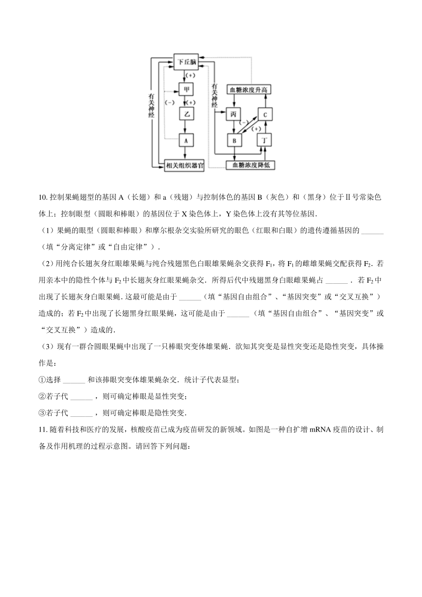 2024年陕西省高考生物第三次模拟试卷（解析版）