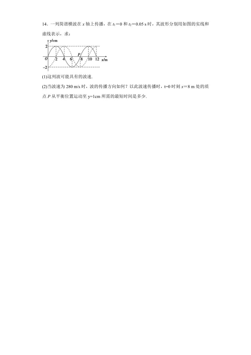 邻水县第二中学2019-2020学年高中物理教科版选修3-4：2.3波的频率和波速 巩固练习（含解析）