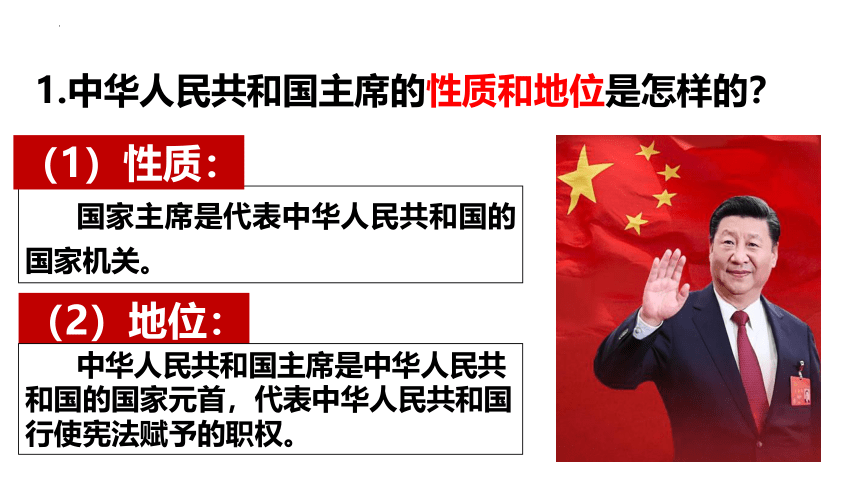 6.2 中华人民共和国主席  课件（24  张ppt+内嵌视频 ）