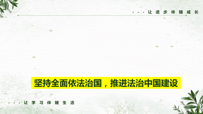 4. 坚持全面依法治国，推进法治中国建设课件（ 48张ppt） - 2024年中考道德与法治二轮复习