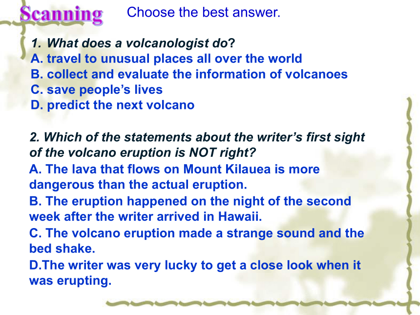 人教版选修六 Unit 5　The power of nature  Reading1&Language points(共37张PPT)