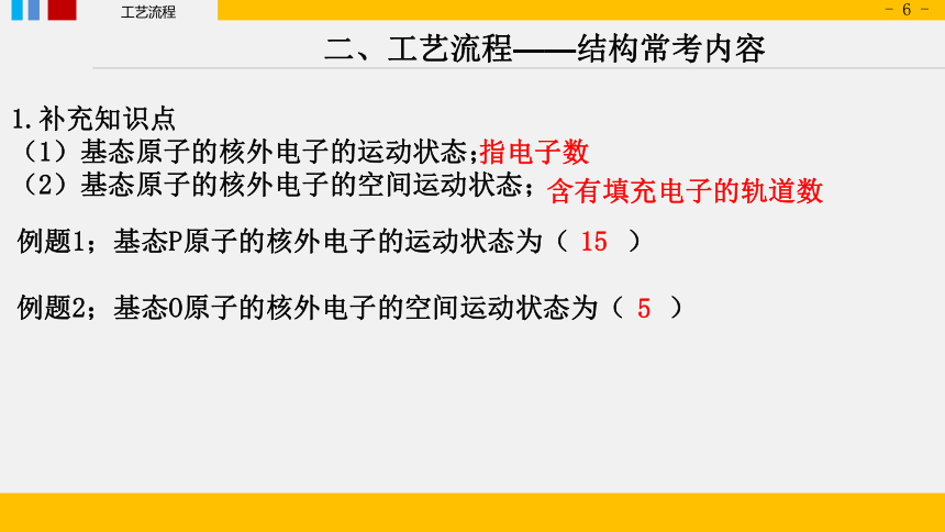 2024届高三化学二轮复习 ——工艺流程 基础篇之物质结构课件（共34张PPT）