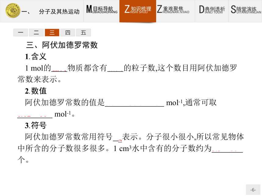 高中物理人教版选修1-2课件：1.1 分子及其热运动(共29张PPT)