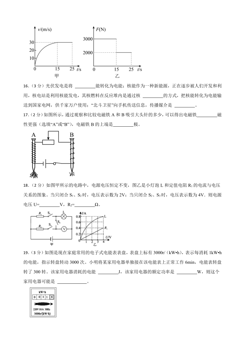 2024年甘肃省武威市民勤县民勤县昌宁中学教研联片三模物理试题（含答案）