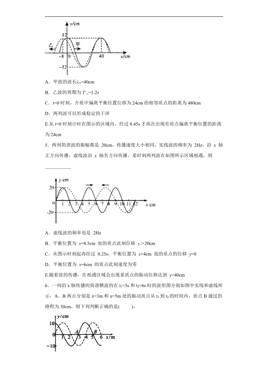 上海市北虹高中2019-2020学年物理沪科版选修3-4：2.5波的干涉与衍射 课时作业（含解析）