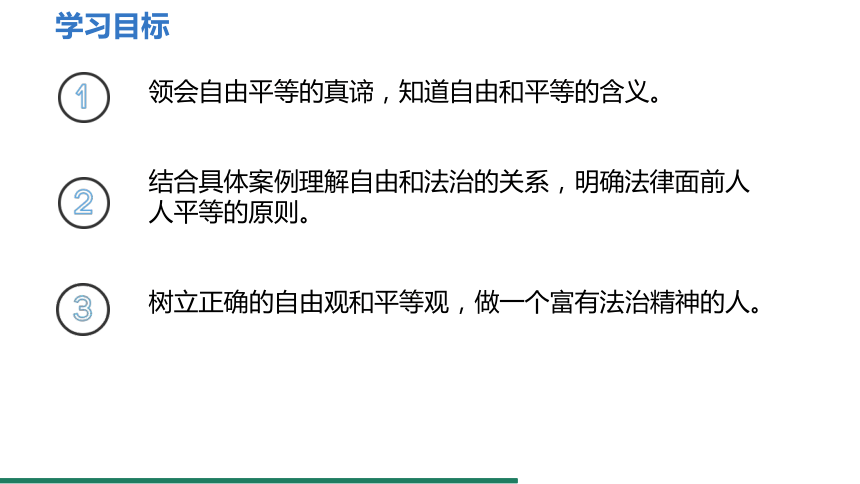 7.1 自由平等的真谛 课件（共20张PPT） 统编版道德与法治八年级下册