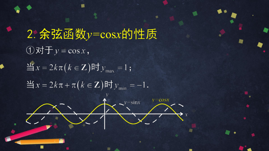 高中数学人教B版必修三：7.3.3余弦函数的性质与图像 课件（49张ppt）