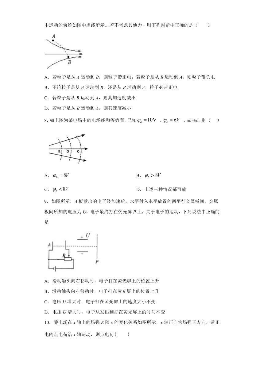 2019—2020学年高中物理人教版选修3-1：第一章 静电场 单元检测试题 （解析版)