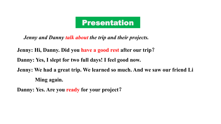 冀教版七年级下册 Unit 2 It's Show Time! Lesson 7  What's Your Project about?课件(共26张PPT)