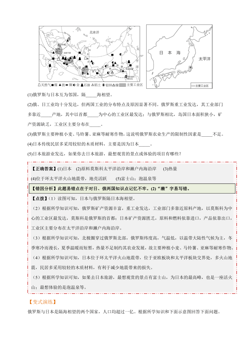 易错点07 东半球的国家-备战2024年中考地理易错题（全国通用）（含解析）