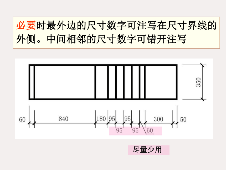 1.2.5尺寸标注 课件(共25张PPT)《土木工程识图（房屋建筑类）》同步教学（中国铁道出版社）