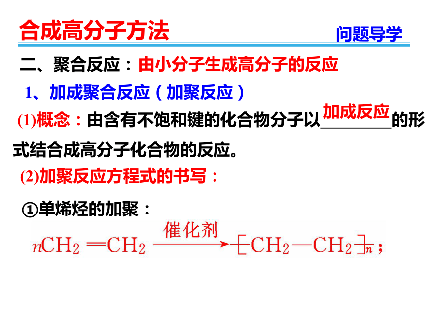 人教版高中选修5化学5.1：合成高分子化合物的基本方法(26张PPT)