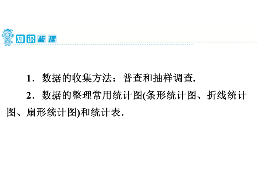 2020年广东省中考第一轮复习课件  第8章  第31讲　统　计（40张）