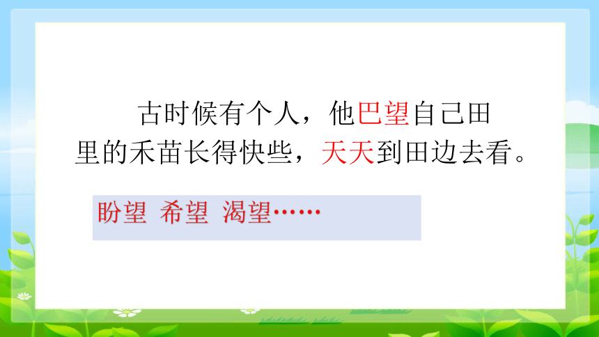 统编版语文二年级下册12 寓言二则 揠苗助长 课件 (共33张PPT)