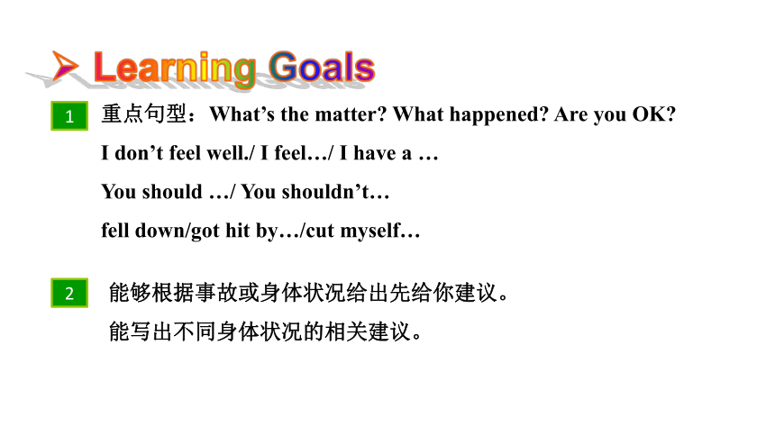 Unit 1 What's the matter? SectionB 3a~Self Check课件(共17张PPT) 人教新目标(Go for it)版八年级下册