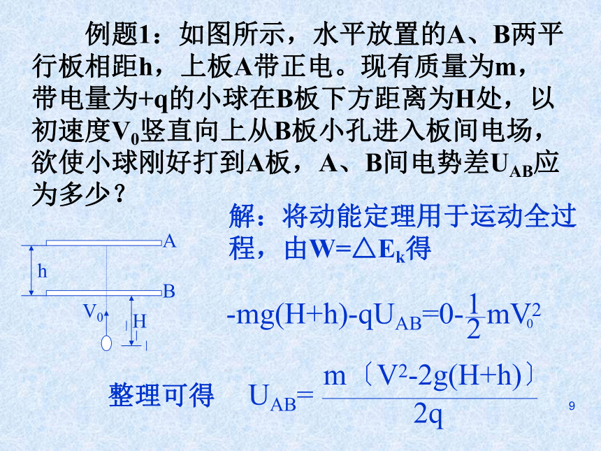 人教版高二物理选修3-1 1.9《带电粒子在电场中的运动》实用教学课件(共30张PPT)