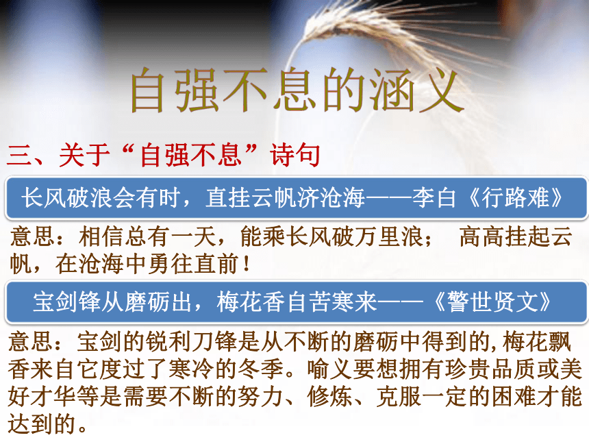 九年级上册第二单元综合性学习：君子自强不息 课件（共26张幻灯片）