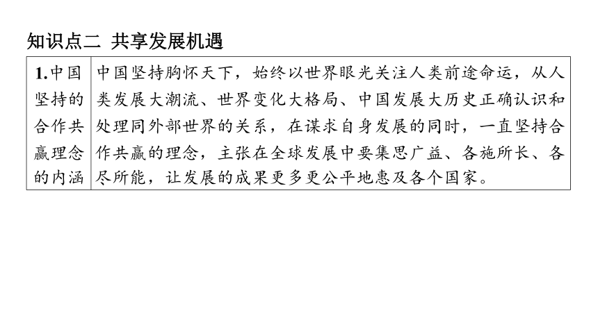 （核心素养目标）4.2 携手促发展  学案课件(共24张PPT) 2023-2024学年道德与法治统编版九年级下册