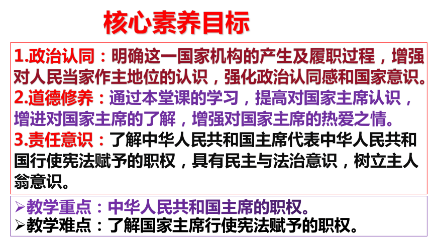（核心素养目标）6.2中华人民共和国主席 课件（共27张PPT+内嵌视频）