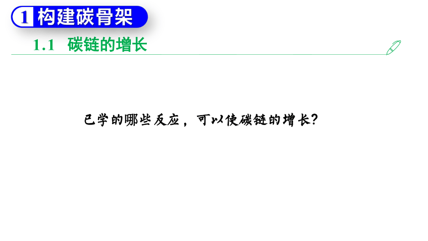 3.5.1 有机合成的主要任务（课件）(共56张PPT)-2023-2024学年高二化学（人教版2019选择性必修3）