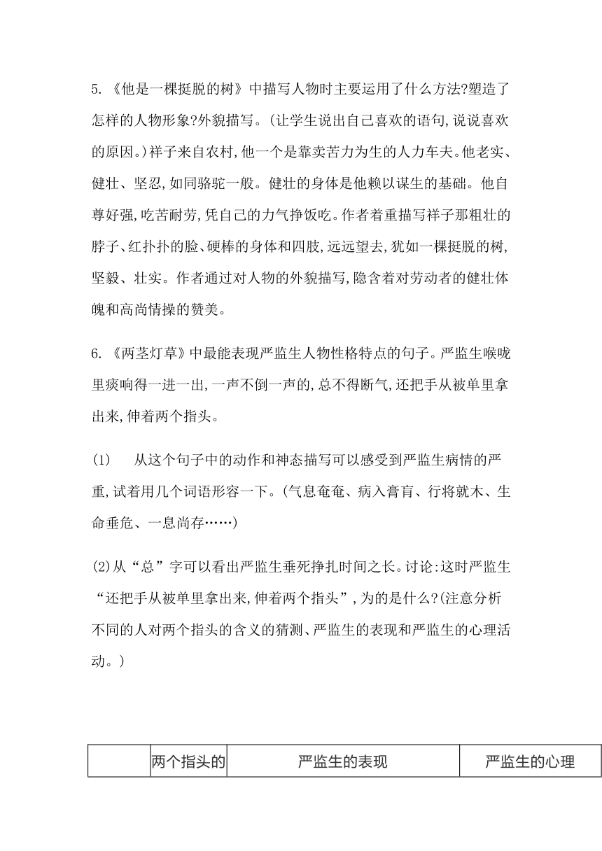 统编版语文五年级下册第五单元每课知识点梳理（2020春）（17页）