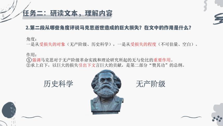 10.2《在马克思墓前的讲话》课件(共19张PPT) 2023-2024学年统编版高中语文必修下册