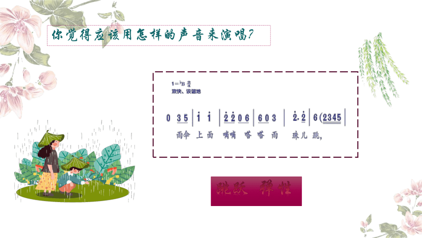 人音版六年级下册第5课 快乐的阳光《一把雨伞圆溜溜》第一课时 课件(共36张PPT内嵌音视频)