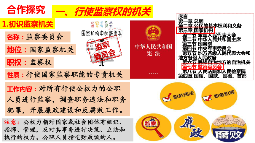 6.4 国家监察机关  课件（32  张ppt+内嵌视频 ）