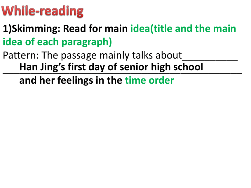 人教版 2019 必修第一册Welcome Unit  Reading and Thinking 课件 （共17张）