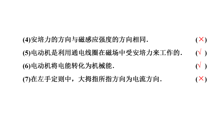 2020-2021学年物理人教版选修1-1课件：第2章 3、磁场对通电导线的作用41张