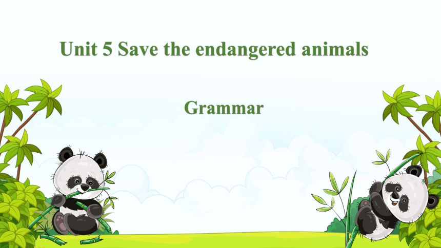 Module 3 Animals Unit 5 Grammar 课件(共21张PPT)牛津深圳版英语八年级下册