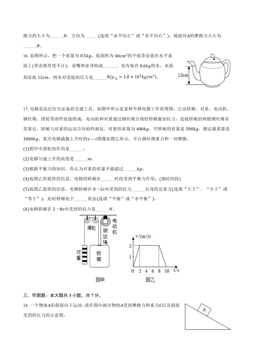 2023-2024学年广东省东莞市常平镇八年级（下）期中物理试卷（含答案）