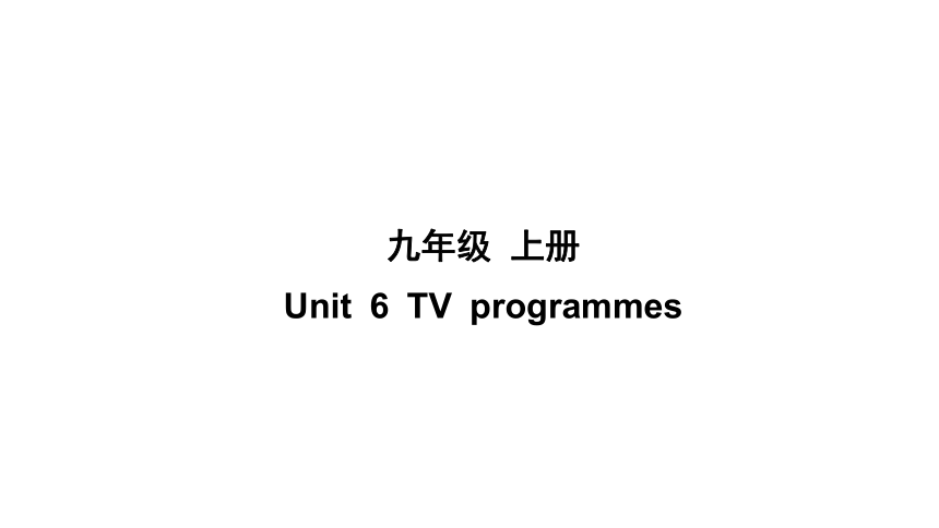 Unit 6 TV programmes单元练习课件(共94张PPT)
