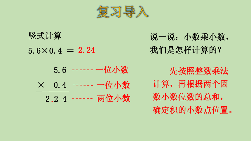 人教版数学五年级上册1.3小数乘小数（2）课件（27张ppt）