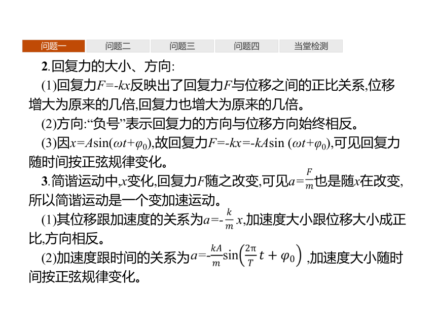 第二章　3　简谐运动的回复力和能量—2020-2021【新教材】人教版（2019）高中物理选修第一册课件(共37张PPT)