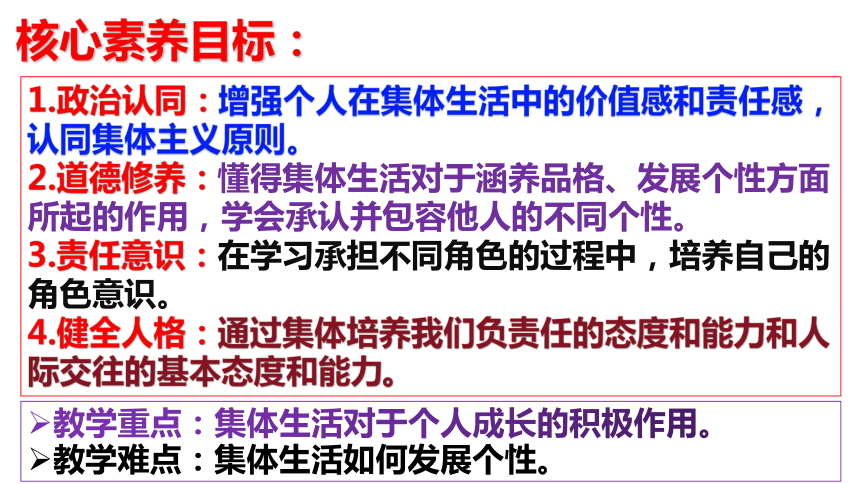 【核心素养目标】6.2 集体生活成就我 课件(共23张PPT)-2023-2024学年统编版道德与法治七年级下册