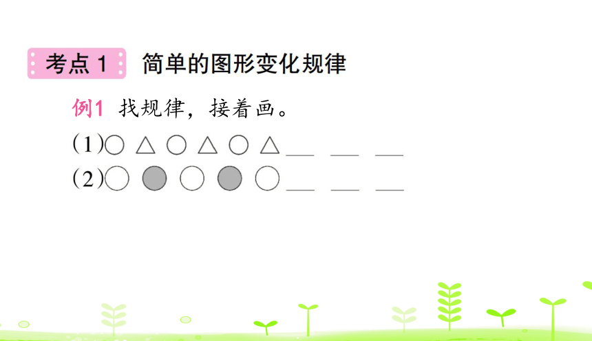 人教版数学一下 第7单元 找规律整理和复习 课件（27张）