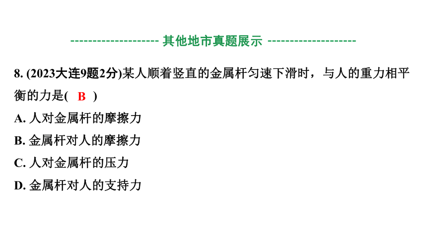 2024辽宁中考物理二轮重点专题研究 第3讲  力　运动和力 习题课件(共96张PPT)