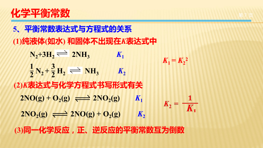 苏教版高中化学选修 化学反应原理专题2 第三单元 化学平衡的移动----化学平衡常数（共21张PPT）