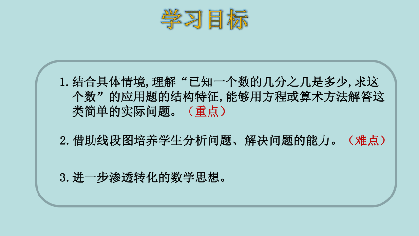 人教版数学六年级上册3.2 分数除法   解决问题（1）课件（23张ppt）