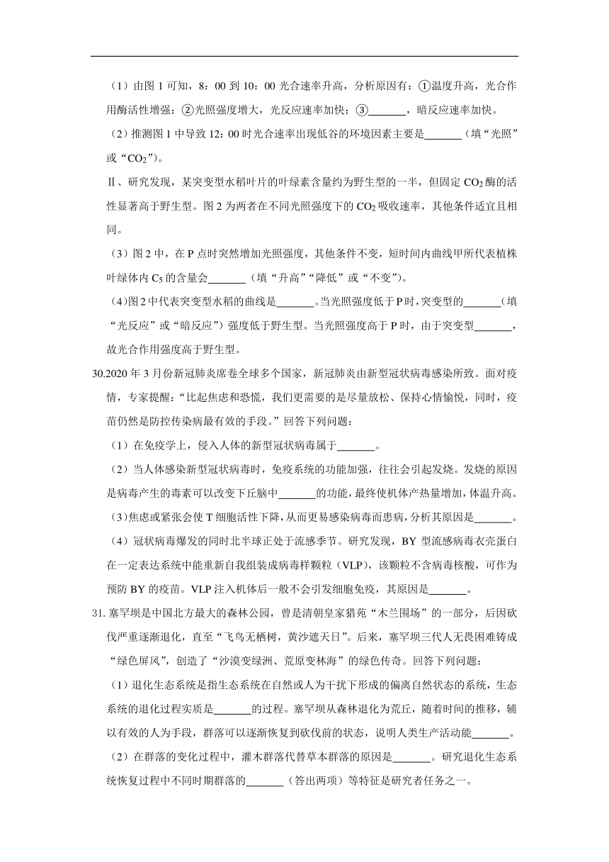 河南省三门峡市外国语高级中学2020届高三模拟（四）考试生物试卷