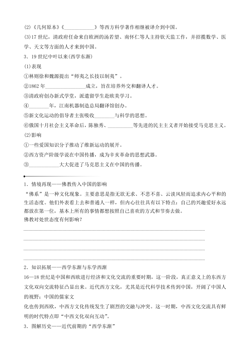 第2课 中华文化的世界意义 导学案（含答案）--2023-2024学年高二下学期历史统编版（2019） 选择性必修3 文化交流与传播