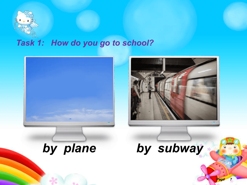 Unit 2 Ways to go to school ! Part A Let's learn 课件(共27张PPT)