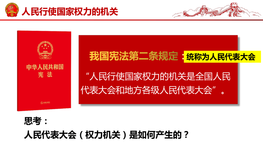 6.1 国家权力机关 课件(共18张PPT)-2023-2024学年统编版道德与法治八年级下册